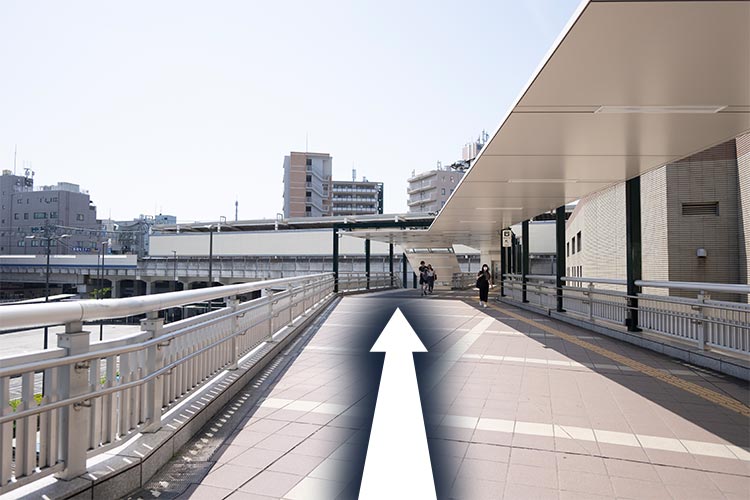 3 右折後しばらく直進すると南口が見えてきます この先は溝の口駅南口からの道順をご確認ください